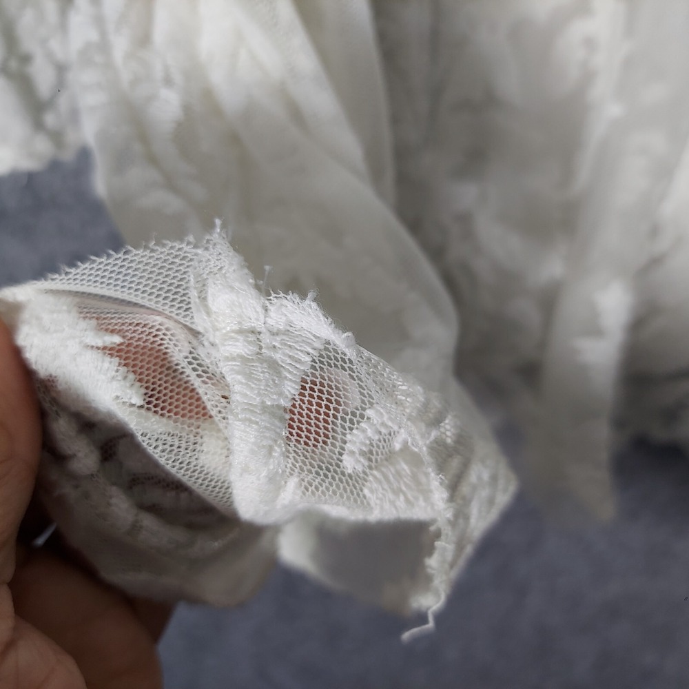 Free People‎ Reign Over Me Dress 4 Sheer Embroidered Lace Bell Sleeve Festival - Picture 10 of 16